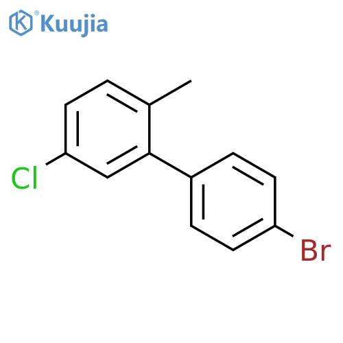4-Bromo-3-chloro-6-methylbiphenyl structure