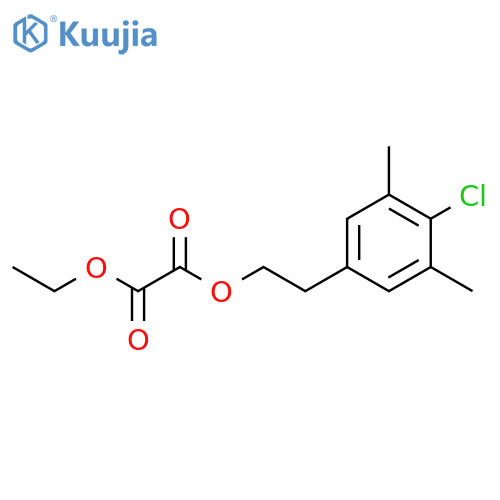4-CHLORO-3,5-DIMETHYLPHENETHYL ETHYL OXALATE structure