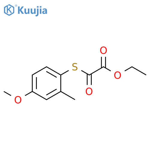 ETHYL 2-((4-METHOXY-2-METHYLPHENYL)THIO)-2-OXOACETATE structure