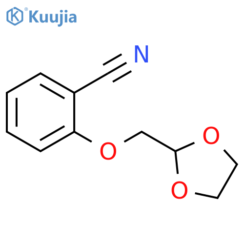2-(1,3-dioxolan-2-ylmethoxy)benzonitrile structure