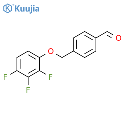 4-[(2,3,4-Trifluorophenoxy)methyl]benzaldehyde structure
