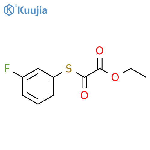 ETHYL 2-((3-FLUOROPHENYL)THIO)-2-OXOACETATE structure
