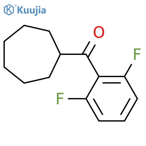 Cycloheptyl(2,6-difluorophenyl)methanone structure