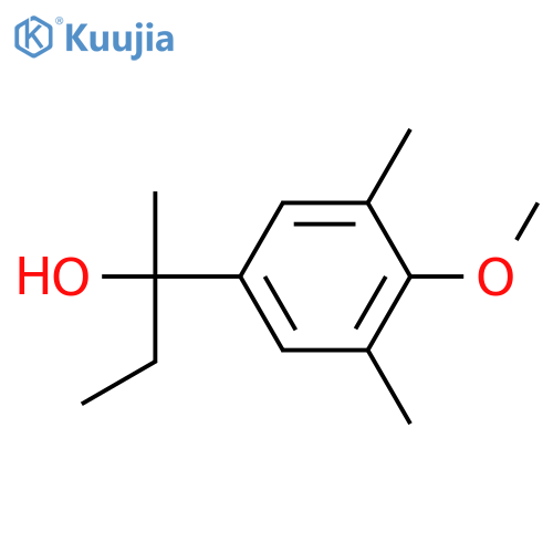 2-(4-methoxy-3,5-dimethylphenyl)butan-2-ol structure