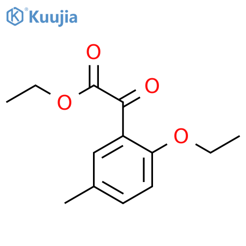 Ethyl 2-(2-ethoxy-5-methylphenyl)-2-oxoacetate structure