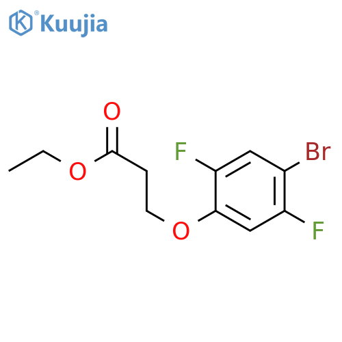 Ethyl 3-(4-bromo-2,5-difluoro-phenoxy)propanoate structure