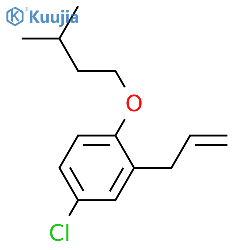 4-chloro-1-(3-methylbutoxy)-2-prop-2-enylbenzene structure