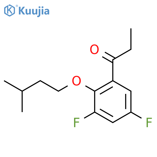 1-(3,5-Difluoro-2-(isopentyloxy)phenyl)propan-1-one structure