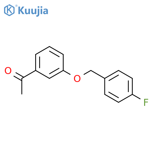 Ethanone, 1-[3-[(4-fluorophenyl)methoxy]phenyl]- structure