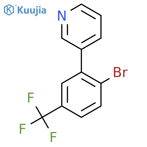 3-(2-Bromo-5-(trifluoromethyl)phenyl)pyridine structure