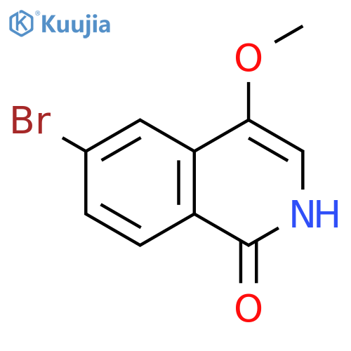 6-bromo-4-methoxy-1,2-dihydroisoquinolin-1-one structure