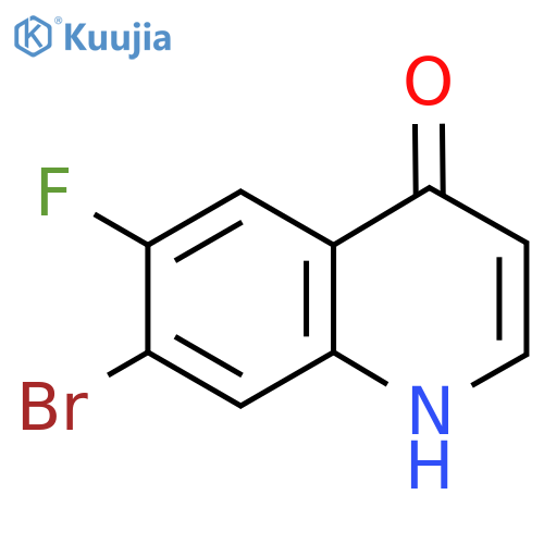 7-Bromo-6-fluoroquinolin-4-ol structure