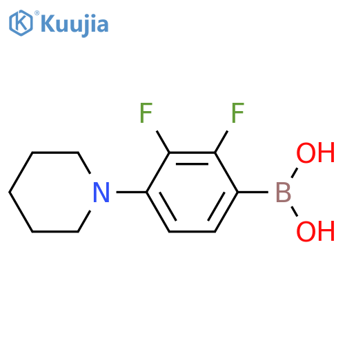 2,3-Difluoro-4-piperidinophenylboronic acid structure
