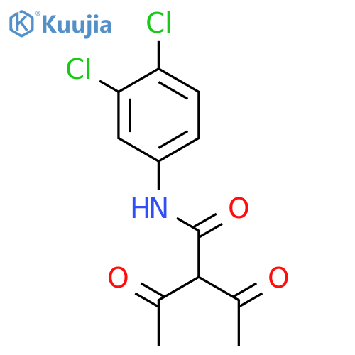 2-Acetyl-N-(3,4-dichlorophenyl)-3-oxobutanamide structure