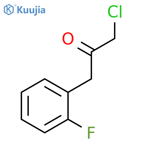 1-chloro-3-(2-fluorophenyl)propan-2-one structure