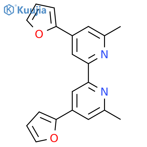 4,4'-Di(furan-2-yl)-6,6'-dimethyl-2,2'-bipyridine structure