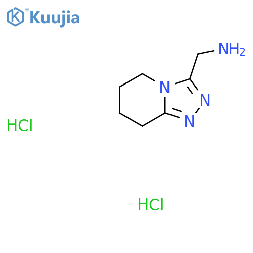 {5H,6H,7H,8H-1,2,4triazolo4,3-apyridin-3-yl}methanamine dihydrochloride structure