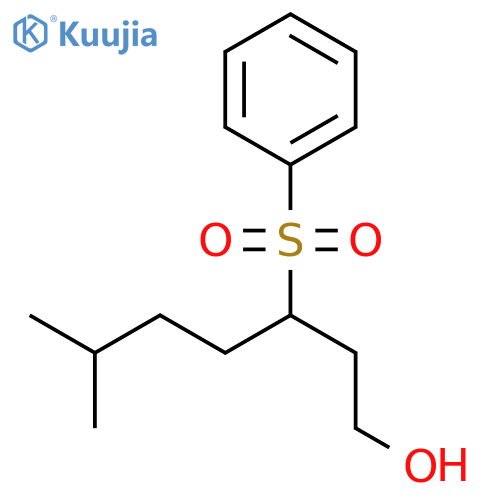 1-HEPTANOL, 6-METHYL-3-(PHENYLSULFONYL)- structure
