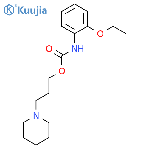 Carbamic acid, (2-ethoxyphenyl)-, 3-(1-piperidinyl)propyl ester structure