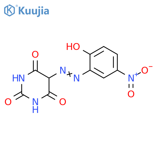 2,4,6(1H,3H,5H)-Pyrimidinetrione, 5-[(2-hydroxy-5-nitrophenyl)azo]- structure