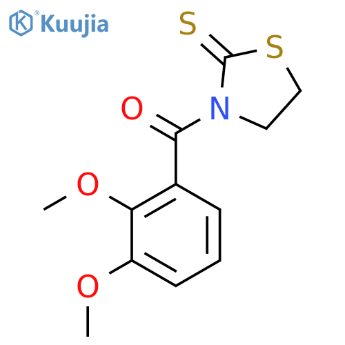 2-Thiazolidinethione, 3-(2,3-dimethoxybenzoyl)- structure