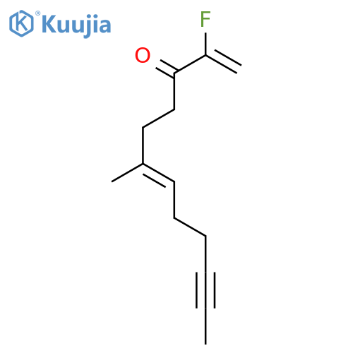 1,6-Dodecadien-10-yn-3-one, 2-fluoro-6-methyl-, (E)- structure