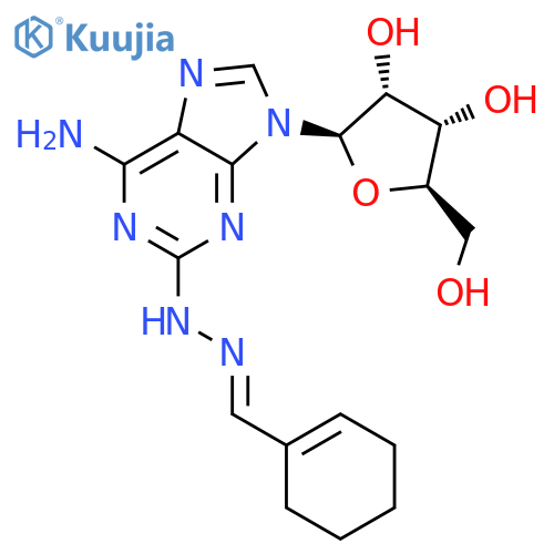ADENOSINE, 2-[(1-CYCLOHEXEN-1-YLMETHYLENE)HYDRAZINO]- structure