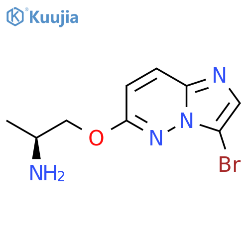 (2S)-1-[(3-Bromoimidazo[1,2-b]pyridazin-6-yl)oxy]propan-2-amine structure