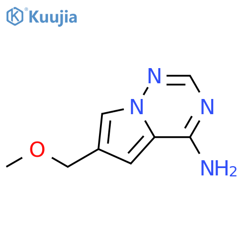 6-(Methoxymethyl)pyrrolo[2,1-f][1,2,4]triazin-4-amine structure