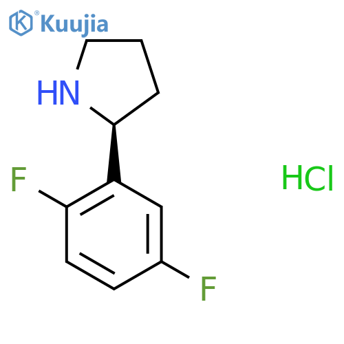 (s)-2-(2,5-Difluorophenyl)pyrrolidine hydrochloride structure
