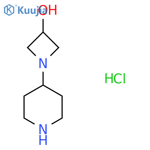 1-(Piperidin-4-yl)azetidin-3-ol hydrochloride structure