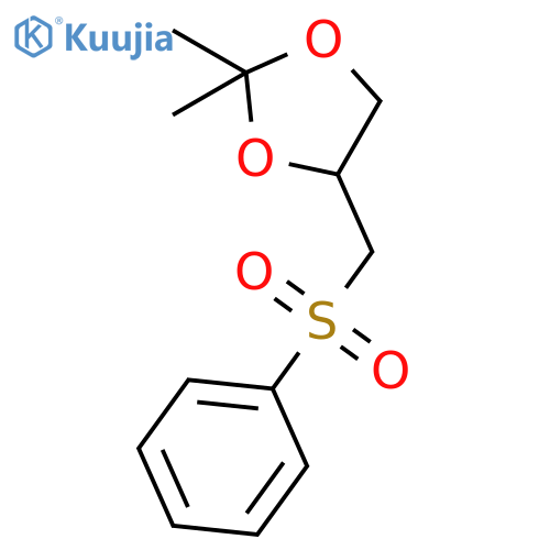 1,3-Dioxolane, 2,2-dimethyl-4-[(phenylsulfonyl)methyl]- structure