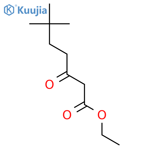 Heptanoic acid, 6,6-dimethyl-3-oxo-, ethyl ester structure