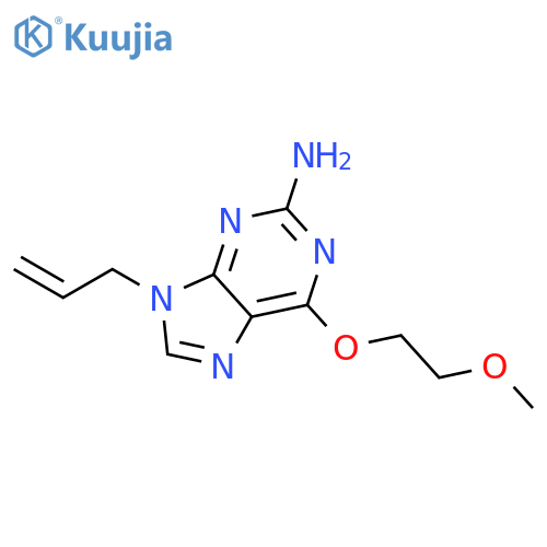 9H-Purin-2-amine, 6-(2-methoxyethoxy)-9-(2-propenyl)- structure