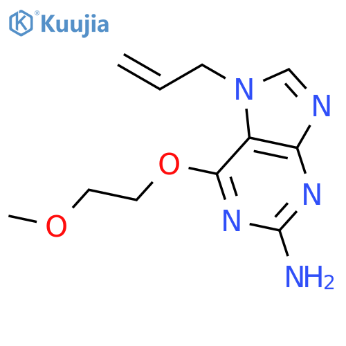 7H-Purin-2-amine, 6-(2-methoxyethoxy)-7-(2-propenyl)- structure