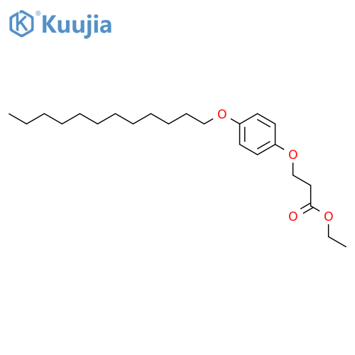 Propanoic acid, 3-[4-(dodecyloxy)phenoxy]-, ethyl ester structure