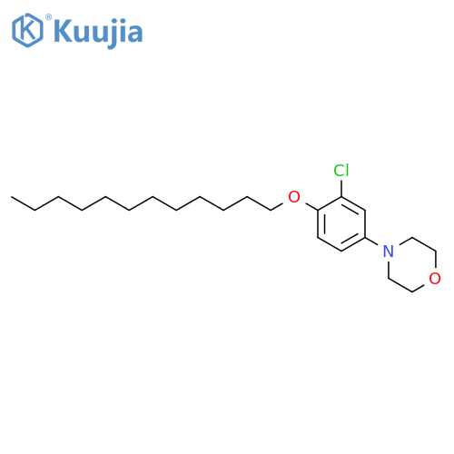 Morpholine, 4-[3-chloro-4-(dodecyloxy)phenyl]- structure