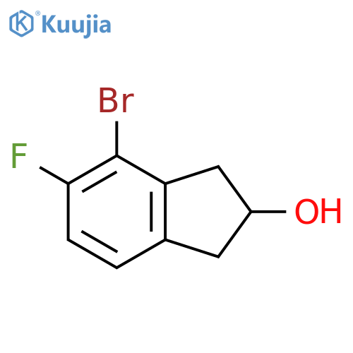 4-bromo-5-fluoro-2,3-dihydro-1H-inden-2-ol structure