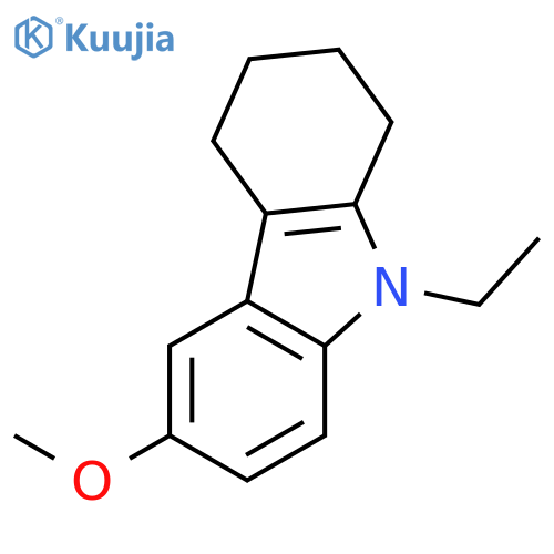 1H-Carbazole, 9-ethyl-2,3,4,9-tetrahydro-6-methoxy- structure