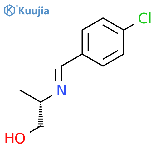 1-Propanol, 2-[[(4-chlorophenyl)methylene]amino]-, (S)- structure
