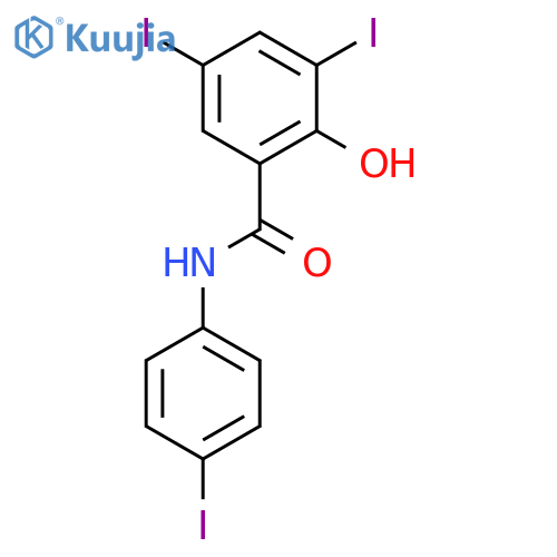 Benzamide,2-hydroxy-3,5-diiodo-N-(4-iodophenyl)- structure