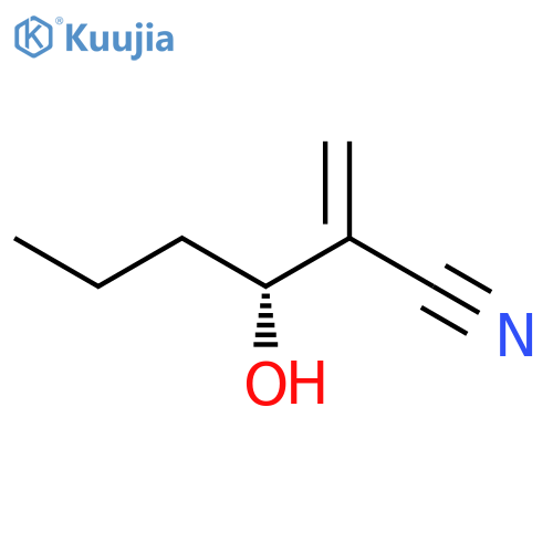 Hexanenitrile, 3-hydroxy-2-methylene-, (R)- structure