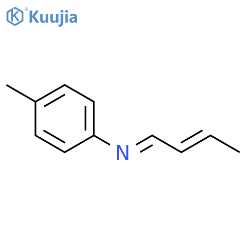 (1E)-N-(4-Methylphenyl)but-2-en-1-imine structure