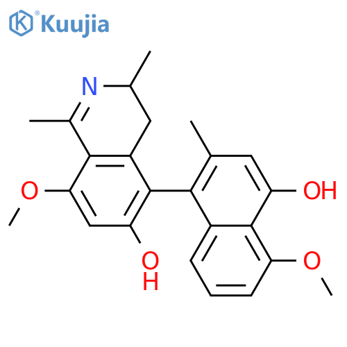 Ancistrocladine; 1,2-Didehydro, 4'-O-de-Me structure