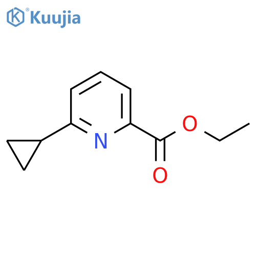 ETHYL 6-CYCLOPROPYLPYRIDINE-3-CARBOXYLATE structure