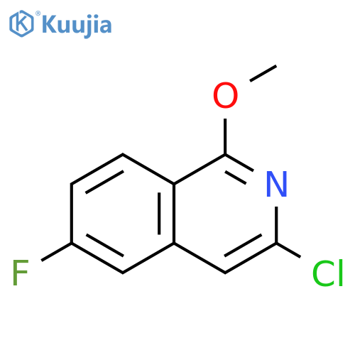 3-chloro-6-fluoro-1-methoxyisoquinoline structure