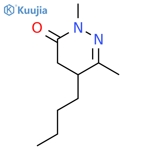 3(2H)-Pyridazinone, 5-butyl-4,5-dihydro-2,6-dimethyl- structure