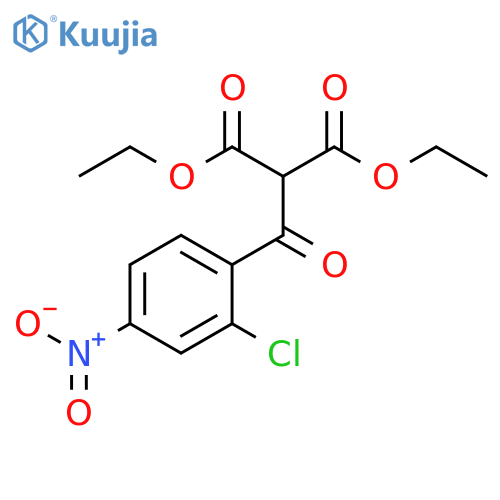 1,3-diethyl 2-(2-chloro-4-nitrobenzoyl)propanedioate structure