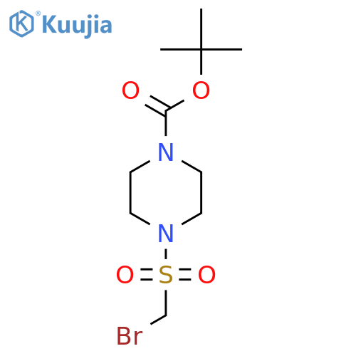 tert-butyl 4-bromomethanesulfonylpiperazine-1-carboxylate structure