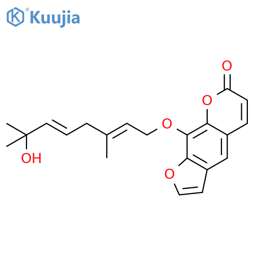 9-((7-Hydroxy-3,7-dimethylocta-2,5-dien-1-yl)oxy)-7H-furo[3,2-g]chromen-7-one structure